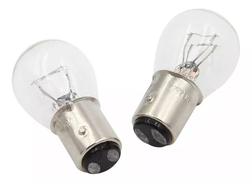 PAR AMPOLLETAS HALÓGENA AUTOS 12V 21/5W 3200K DOBLE CONTACTO - 5