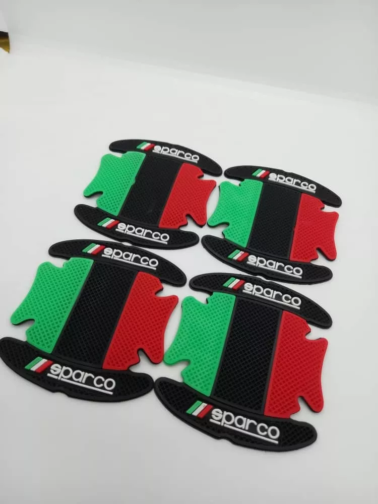 SET 4 PIEZAS ANTIARAÑAZOS CUENCO MANILLA AUTO GOMA SPARCO - 5