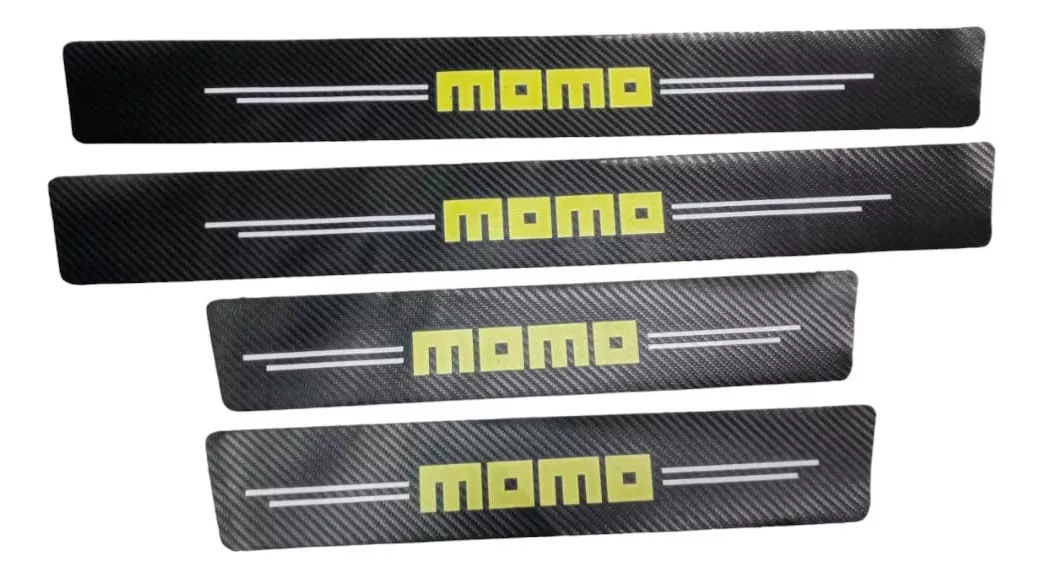 CUBRE SOCALO PISADERAS PEGATINA DE FIBRA DE CARBONO MOMO - 1
