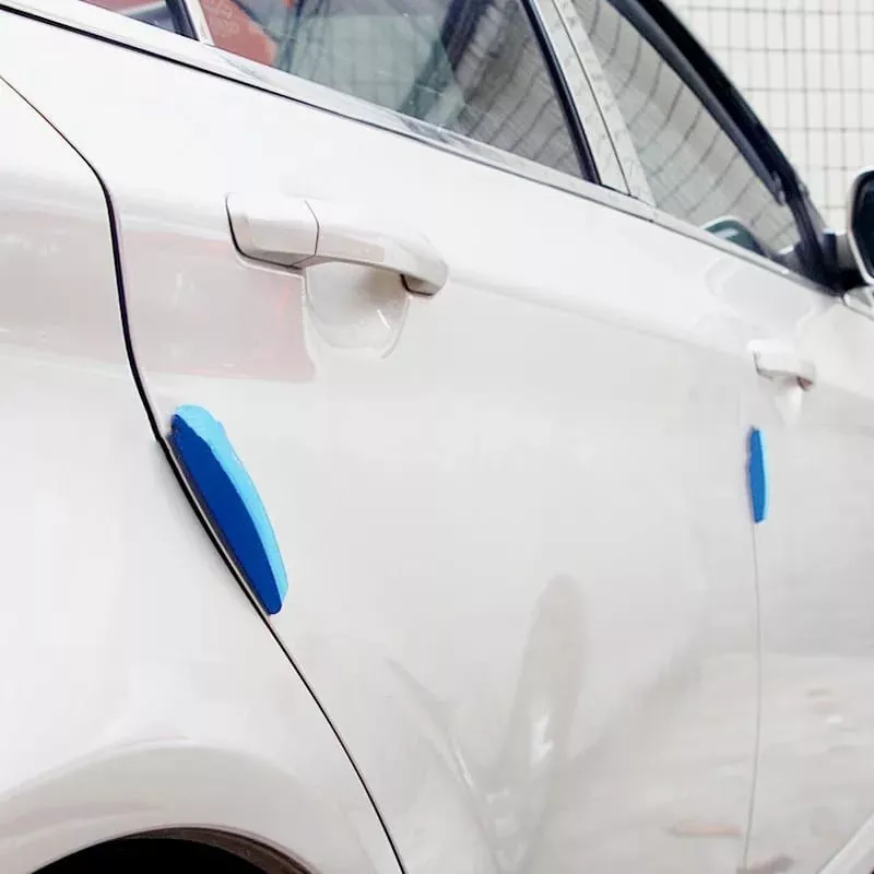 X4TIRA TOPE PUERTA GOMA EVA AUTOADHESIVO PARA AUTO AZUL - 5