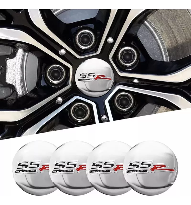 SET X4 TAPA CENTRO LLANTA AUTO 56MM UNIVERSAL - 1