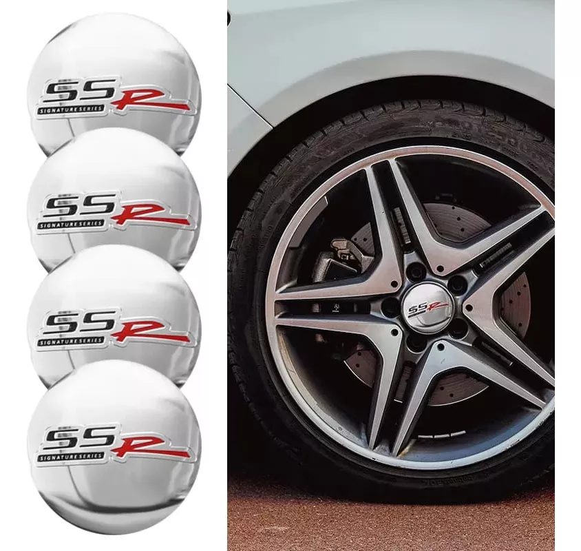 SET X4 TAPA CENTRO LLANTA AUTO 56MM UNIVERSAL - 2
