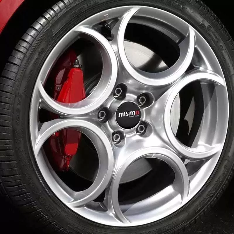SET X4 TAPA CENTRO DE LLANTAS DE AUTOS 56MM NISMO NEGRA - 3