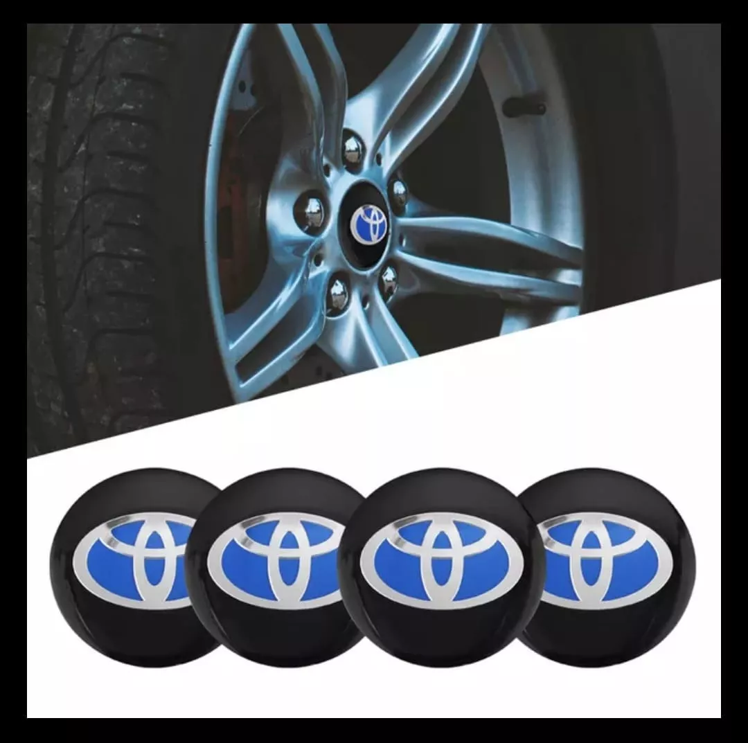SET X4 TAPA CENTRO LLANTAS AUTO 56MM UNIVERSAL TOYOTA N. L/A - 3