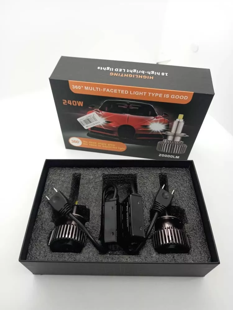 PAR AMPOLLETAS TURBOLED H7 SUPER BRIGHT 360° 20.000LM CANBUS - 1