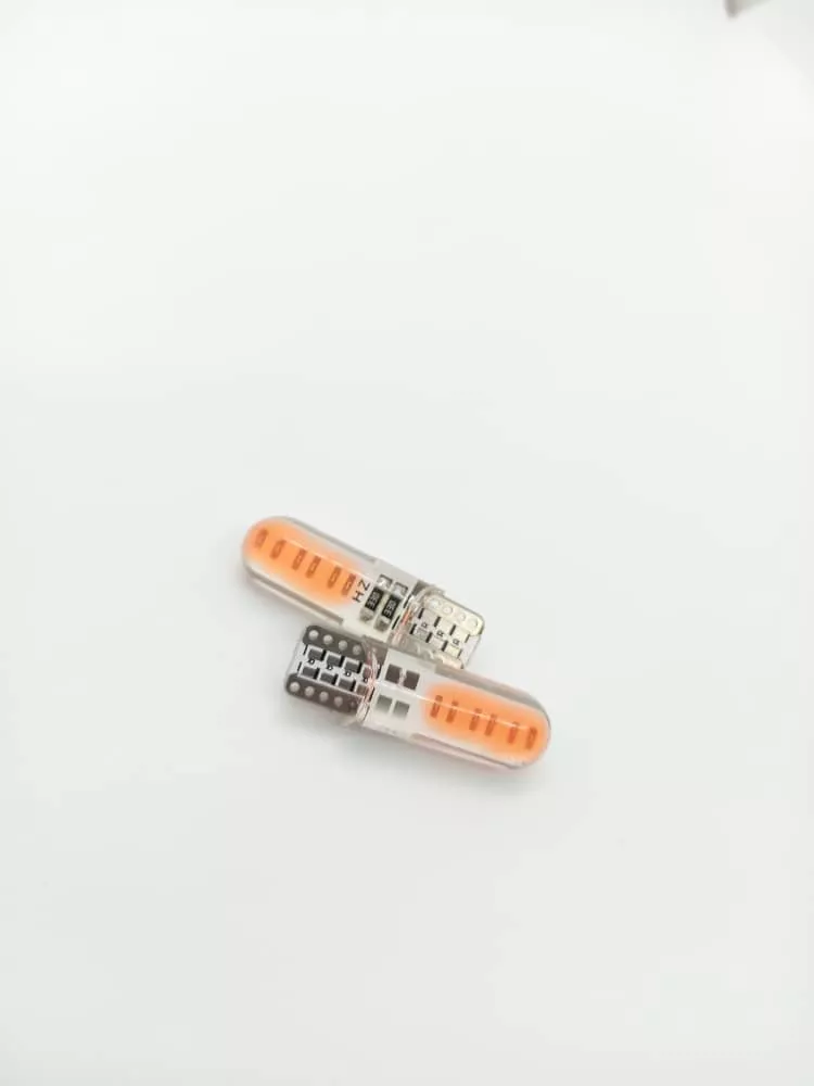 PAR AMPOLLETAS LED COLAPEZ COLOR POSICIÓN T10 W5W 12V ROSADO - 4