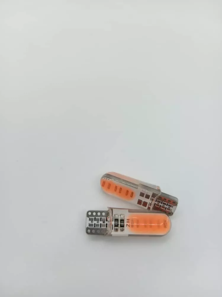 PAR AMPOLLETAS LED COLAPEZ COLOR POSICIÓN T10 W5W 12V ROSADO - 5