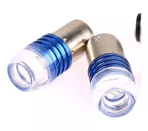 PAR AMPOLLETAS LED 1 CONTACTO 5W 1156 LUZ CRUCE O REVERSA - 3