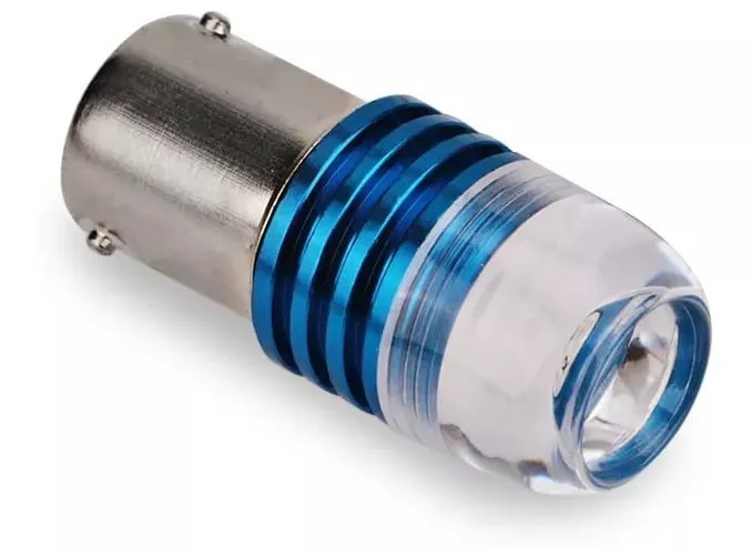 PAR AMPOLLETAS LED 1 CONTACTO 5W 1156 LUZ CRUCE O REVERSA - 4