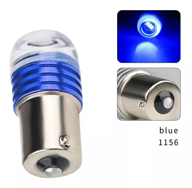 PAR AMPOLLETAS LED 1 CONTACTO 5W 1156 LUZ CRUCE O REVERSA - 5