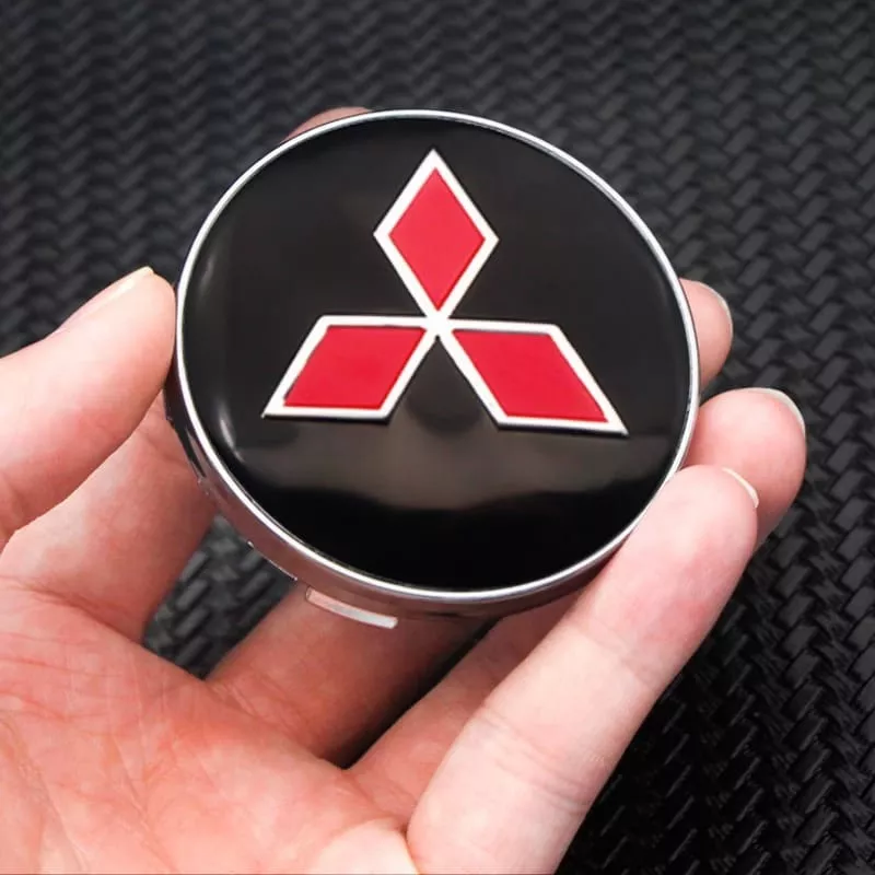 SET X4 TAPA CENTRO LLANTA AUTO 56MM UNIVERSAL MITSUBISHI L/R - 3