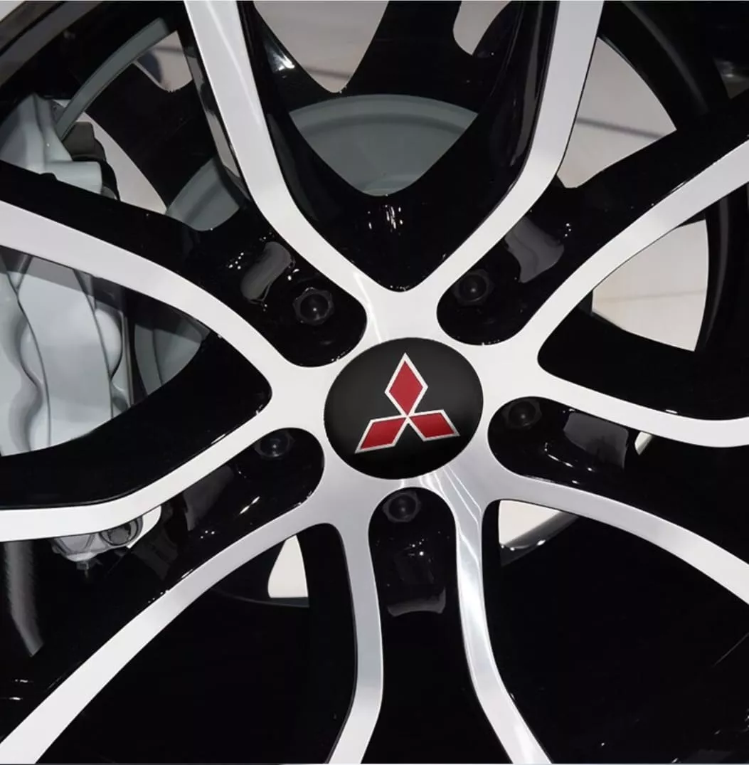 SET X4 TAPA CENTRO LLANTA AUTO 56MM UNIVERSAL MITSUBISHI L/R - 5