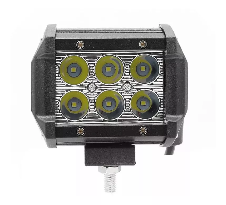 X2 NEBLINERO 6 LED PARA AUTOS CAMIONETAS JEEP 18W 4 PULGADAS - 4