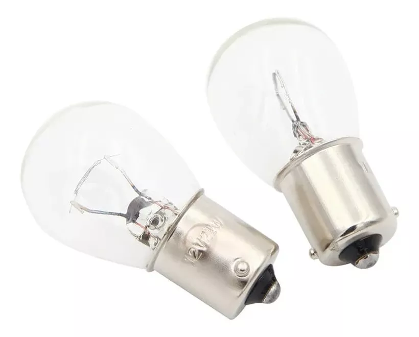 PAR AMPOLLETAS HALÓGENA AUTOS 12V 21/5W 3200K 1 CONTACTO - 1