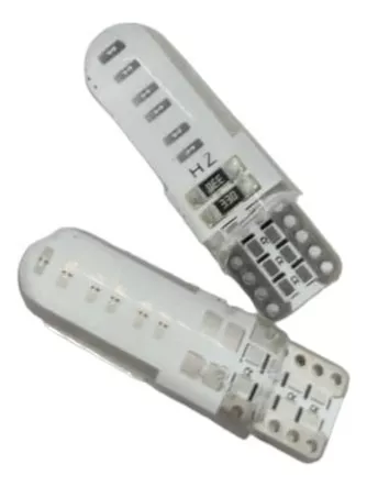 PAR AMPOLLETAS LED COLA PEZ COLOR, POSICIÓN T10 W5W 12V AZUL - 1