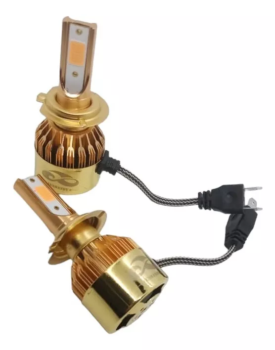 PAR AMPOLLETAS TURBOLED H7 12.000LM 100WATTS 12V ROSADO - 1