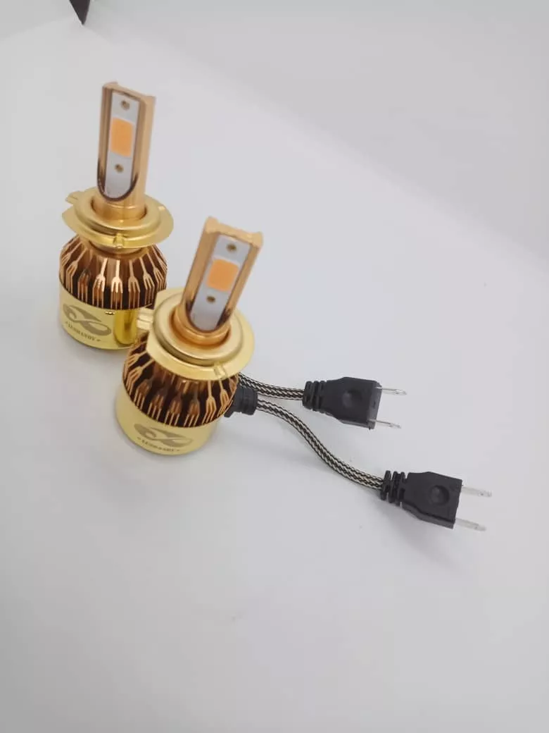 PAR AMPOLLETAS TURBOLED H7 12.000LM 100WATTS 12V ROSADO - 4
