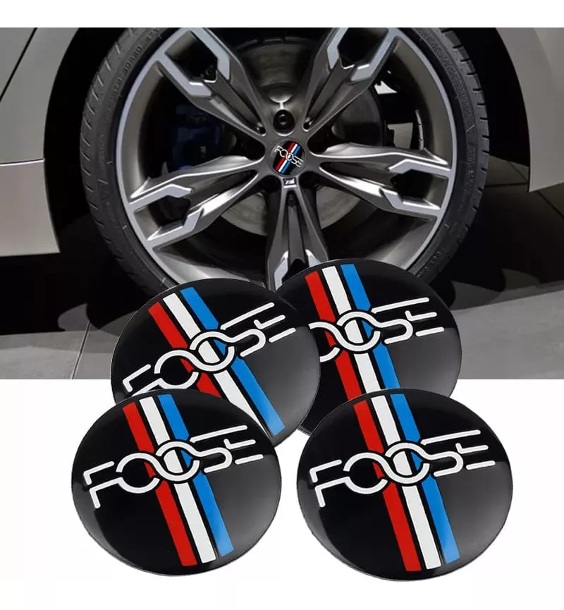 TAPA CENTRO DE LLANTAS DE AUTOS 56 MM UNIVERSAL FOOSE - 4