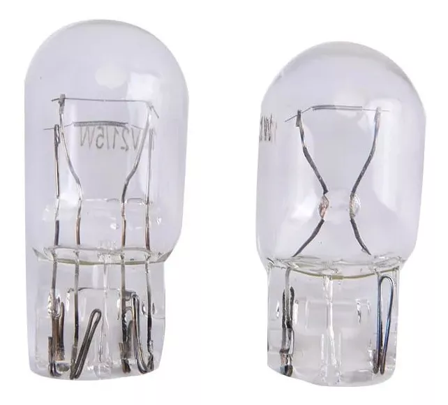 PAR AMPOLLETA HALÓGENA AUTOS 12V 21W 3200K T20 DE 1 CONTACTO - 2