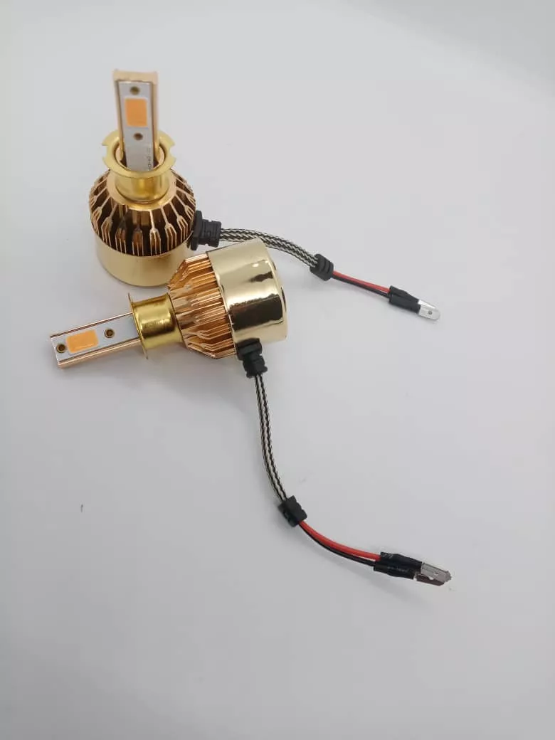 PAR AMPOLLETAS TURBOLED H3 12.000LM 100WATTS 12V ROSADO - 2