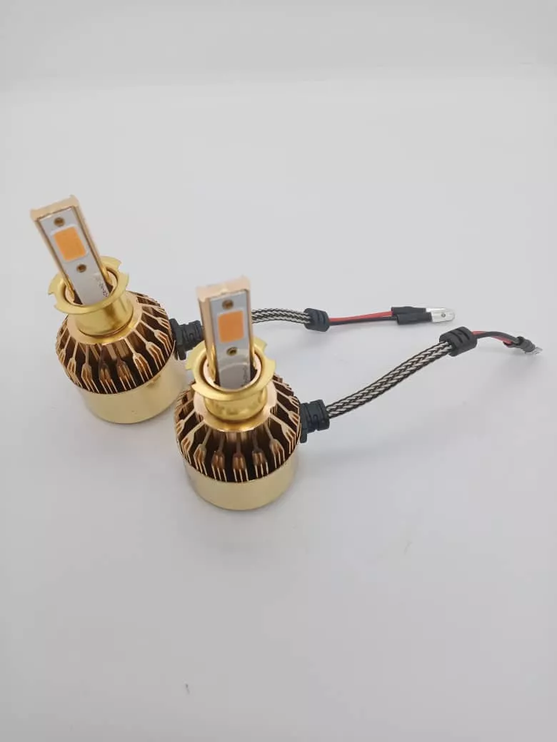 PAR AMPOLLETAS TURBOLED H3 12.000LM 100WATTS 12V ROSADO - 5