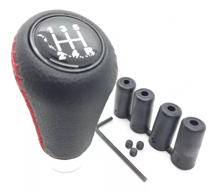 POMO PERILLA PALANCA DE CAMBIOS TUNNING CUERO PU - 1