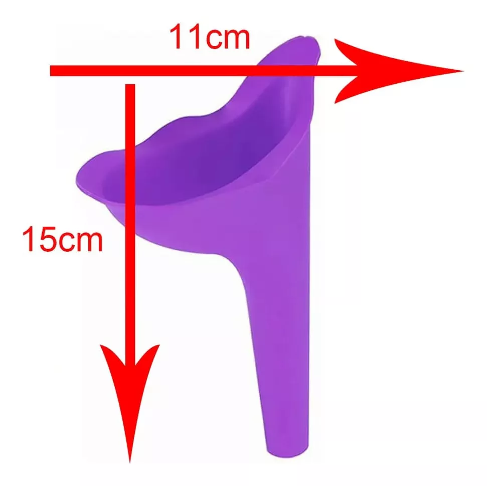 URINARIO PORTÁTIL FEMENINO EMERGENCIA REUTILIZABLE PURPURA - 4