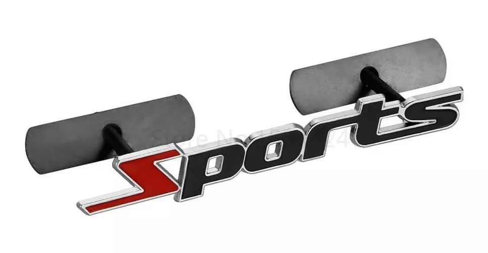 INSIGNIA METAL PARRILLA DELANTERA AUTO 3D UNIVERSAL APERNADO - 2