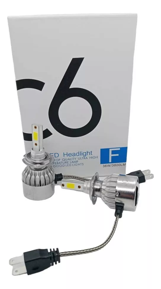 AMPOLLETAS TURBOLED 7600LM 72WATT H7 - 1