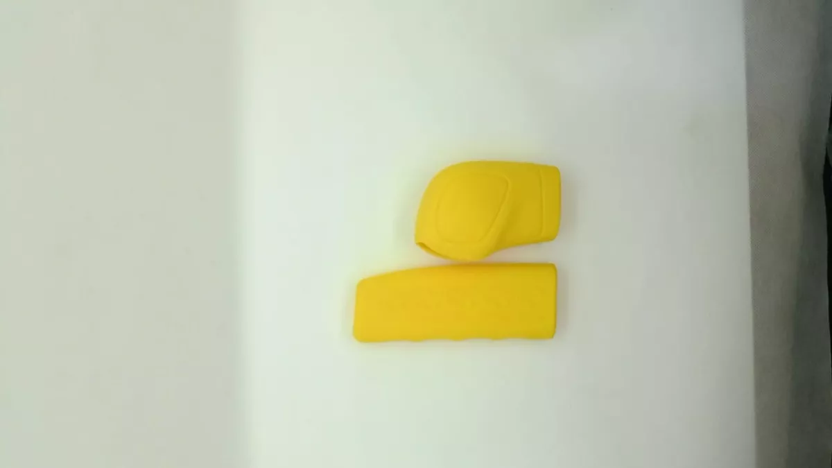 SET FUNDA POMO PERILLA CAMBIO FUNDA PALANCA GEL AMARILLO - 2