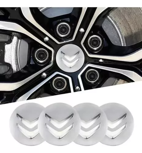SET X4 TAPA CENTRO DE LLANTAS DE AUTOS 56MM UNIVERSAL - 1