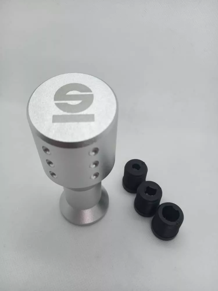 POMO PERILLA CABEZA PLANA PALANCA CAMBIO SPARCO PLATEADO - 3