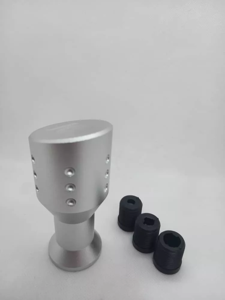 POMO PERILLA CABEZA PLANA PALANCA CAMBIO SPARCO PLATEADO - 4