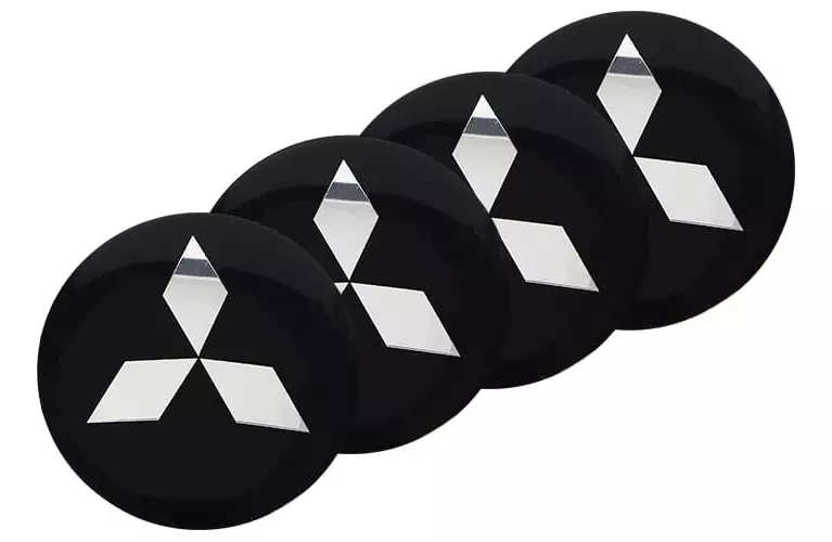 SET X4 TAPA CENTRO LLANTAS AUTOS 56MM UNIVERSAL MITSUBISHI - 1