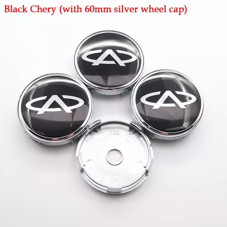 SET X4 TAPA CENTRO DE LLANTAS DE AUTOS 60MM UNIVERSAL CHER - 2
