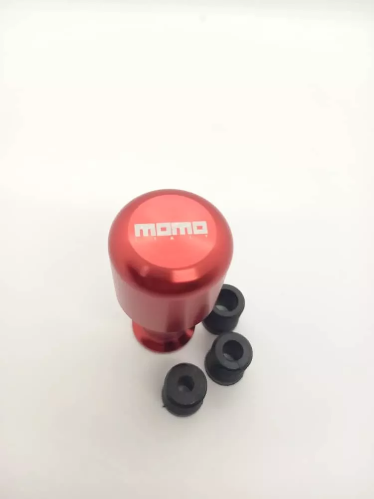 POMO PERILLA PALANCA DE CAMBIOS TUNNING MOMO UNIVERSAL ROJO - 3