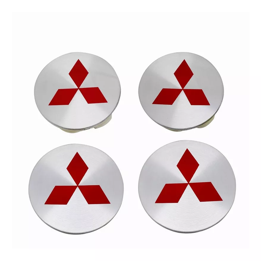 SET X4 TAPA CENTRO LLANTA AUTO 56MM MITSUBISHI P/LR - 1