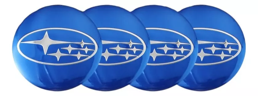 SET X4 TAPA CENTRO DE LLANTAS AUTOS 56MM SUBARU - 1