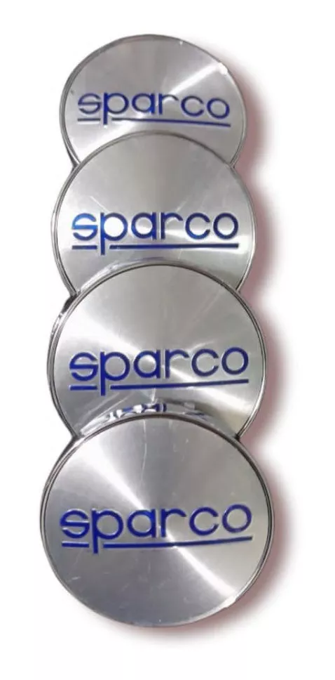 SET X4 TAPA CENTRO DE LLANTAS DE AUTOS 56MM UNIVERSAL SPARCO - 1