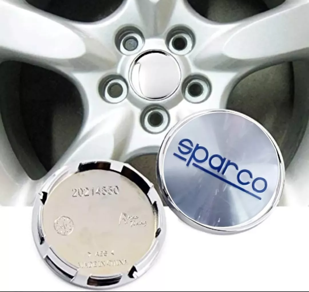 SET X4 TAPA CENTRO LLANTAS AUTOS 60MM UNIVERSAL SPARCO - 2
