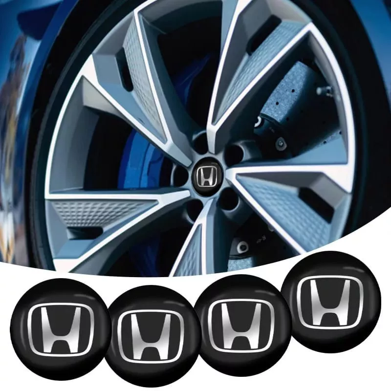 SET X4 TAPA CENTRO LLANTAS AUTOS 56MM UNIVERSAL HONDA - 5