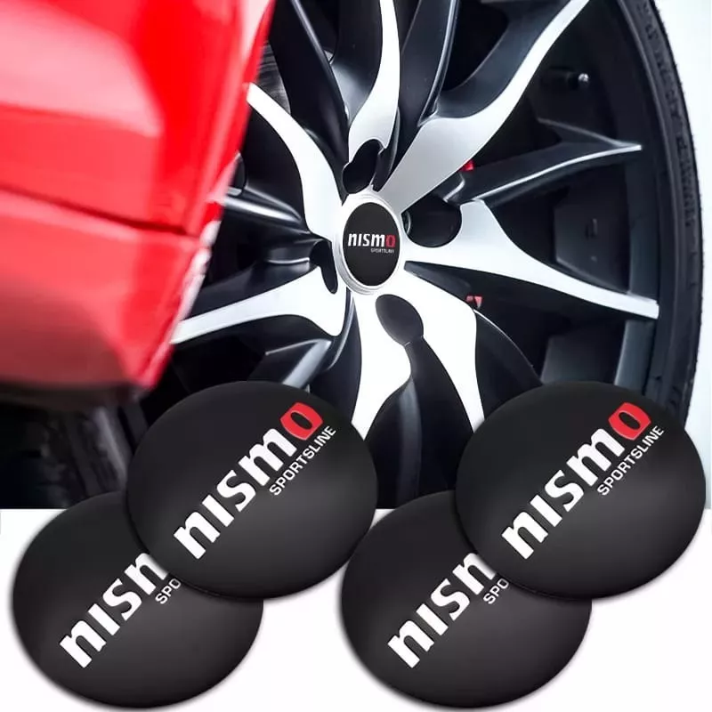 SET X4 TAPA CENTRO LLANTAS AUTO 56MM UNIVERSAL NISMO - 3