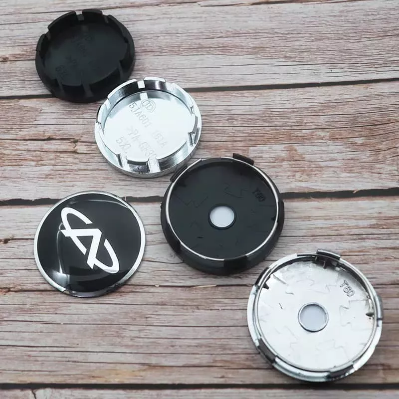 SET X4 TAPA CENTRO DE LLANTAS DE AUTOS 60MM UNIVERSAL CHERY - 5