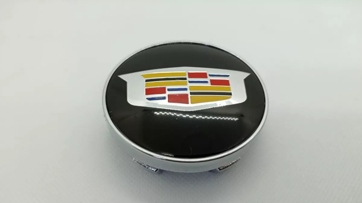 SET X4 TAPA CENTRO DE LLANTAS DE AUTOS 60MM CADILLAC N - 5