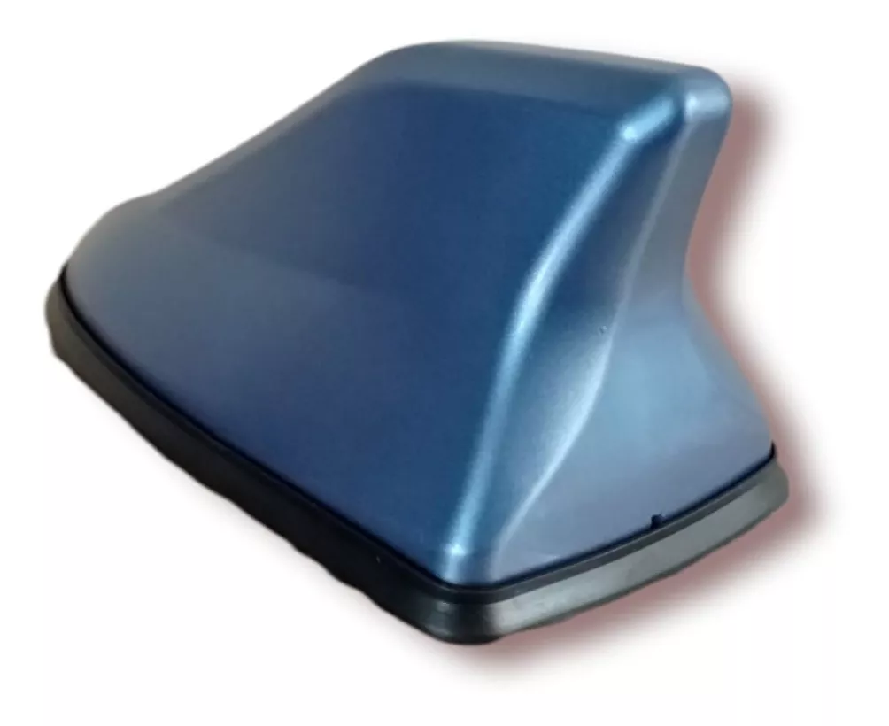 ANTENAS ALETA DE TIBURÓN CON BASE NEGRA PARA AUTOS AZUL - 5