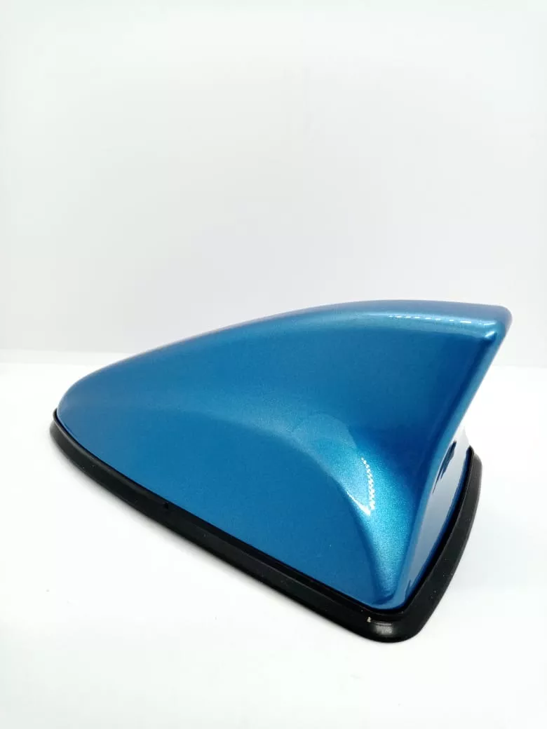 ANTENA ALETA DE TIBURÓN CON BASE IMPERMEABLE AZUL - 5