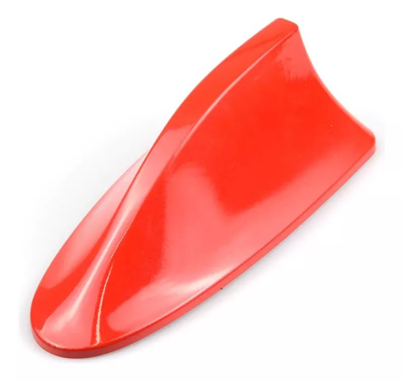 ANTENA ALETA TIBURÓN AUTOS CAMIONETAS Y SUV UNIVERSAL ROJO - 1