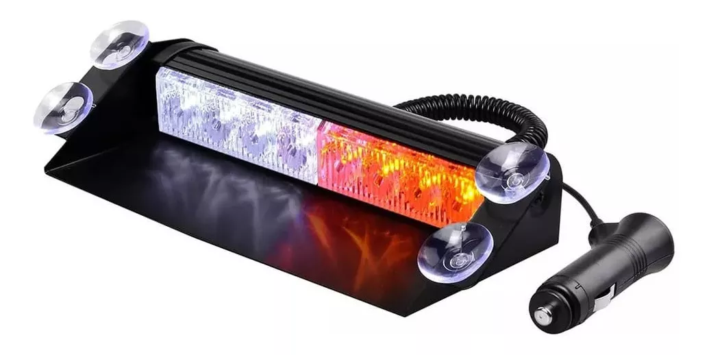 LUZ BALIZA DESTELLANTE ESTROBOSCÓPICA ADVERTENCIA AMBAR/BLAN - 1