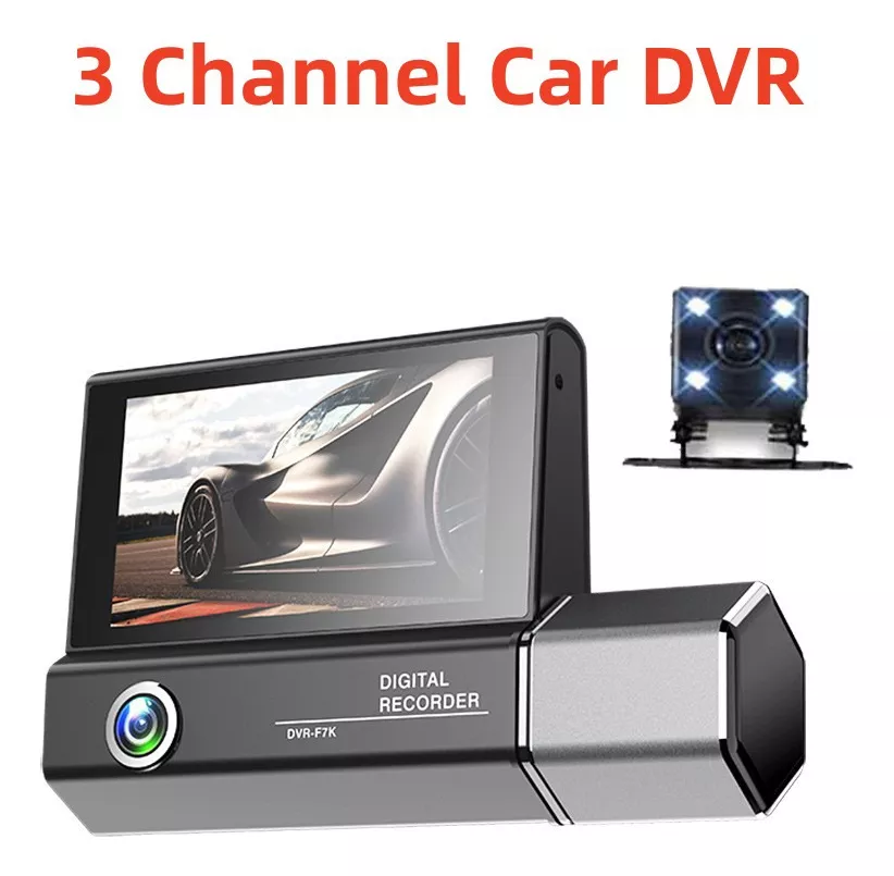 CAMARA DVR AUTOS FULL HD 1080P 3 EN 1 CAMARA DELANTERA - 4