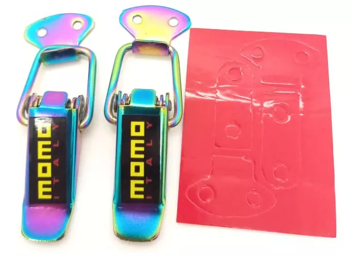X2 CLIP GANCHOS SUJETADORES PARACHOQUES COLOR TORNASOL - 4